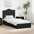 vidaXL Aufbewahrungsbett Verstellbar Schwarz 70 x 190 cm Holzwerkstoff