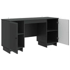 vidaXL Schreibtisch Schwarz Holzwerkstoff 142,5 x 50 x 75 cm