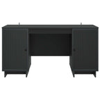 vidaXL Schreibtisch Schwarz Holzwerkstoff 142,5 x 50 x 75 cm