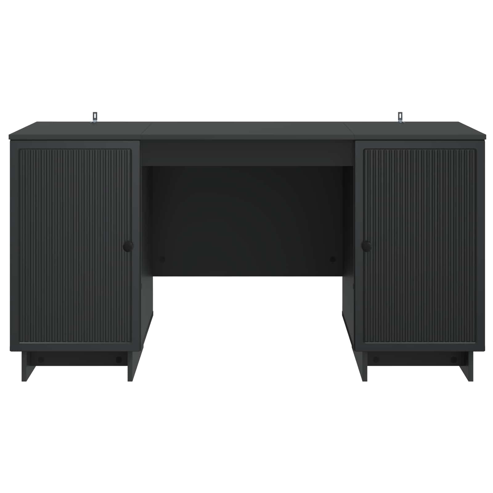 vidaXL Schreibtisch Schwarz Holzwerkstoff 142,5 x 50 x 75 cm