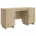 vidaXL Schreibtisch Sonoma-Eiche Holzwerkstoff 142,5 x 50 x 75 cm