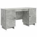 vidaXL Schreibtisch Betongrau Holzwerkstoff 142,5 x 50 x 75 cm