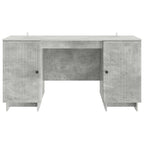 vidaXL Schreibtisch Betongrau Holzwerkstoff 142,5 x 50 x 75 cm
