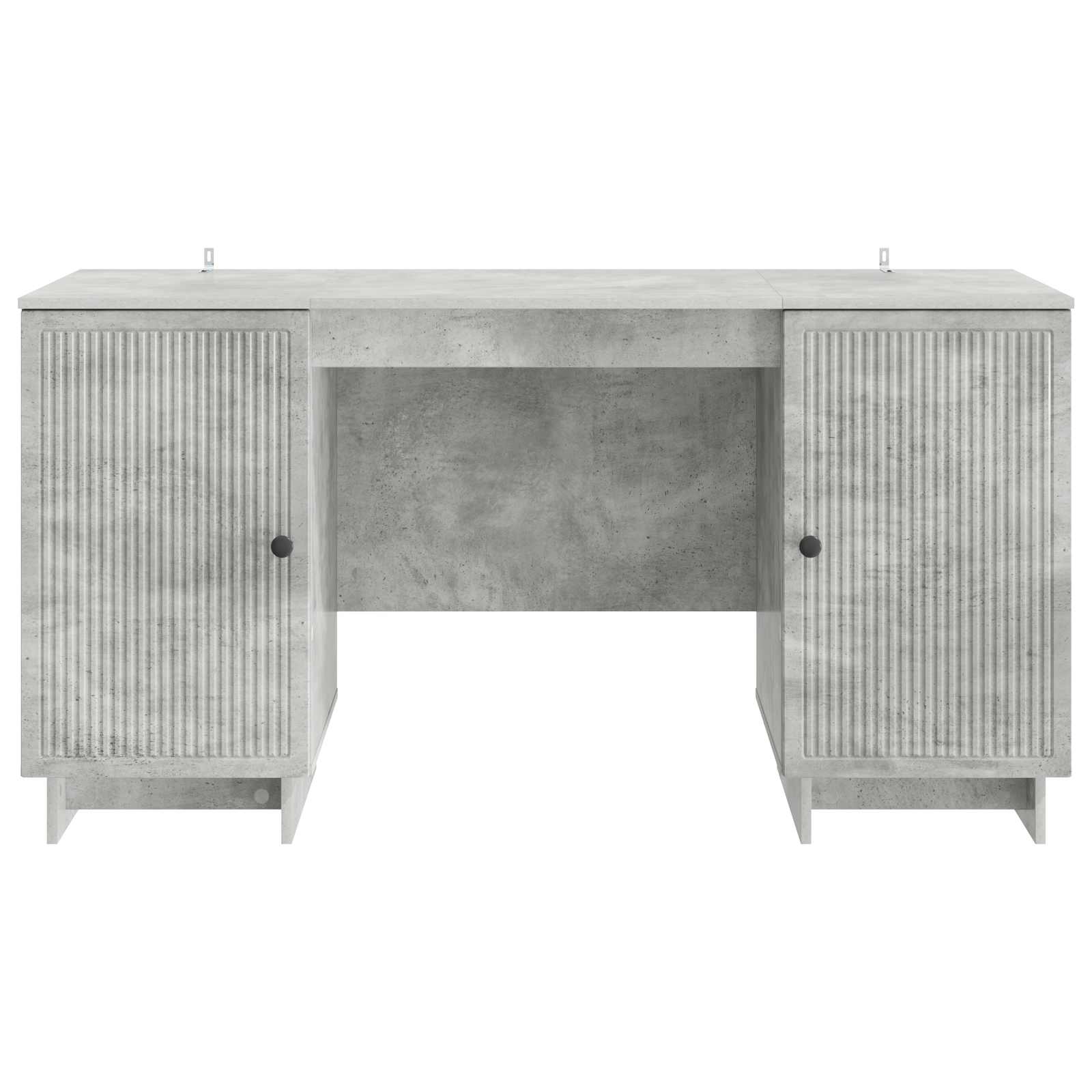 vidaXL Schreibtisch Betongrau Holzwerkstoff 142,5 x 50 x 75 cm