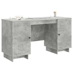vidaXL Schreibtisch Betongrau Holzwerkstoff 142,5 x 50 x 75 cm