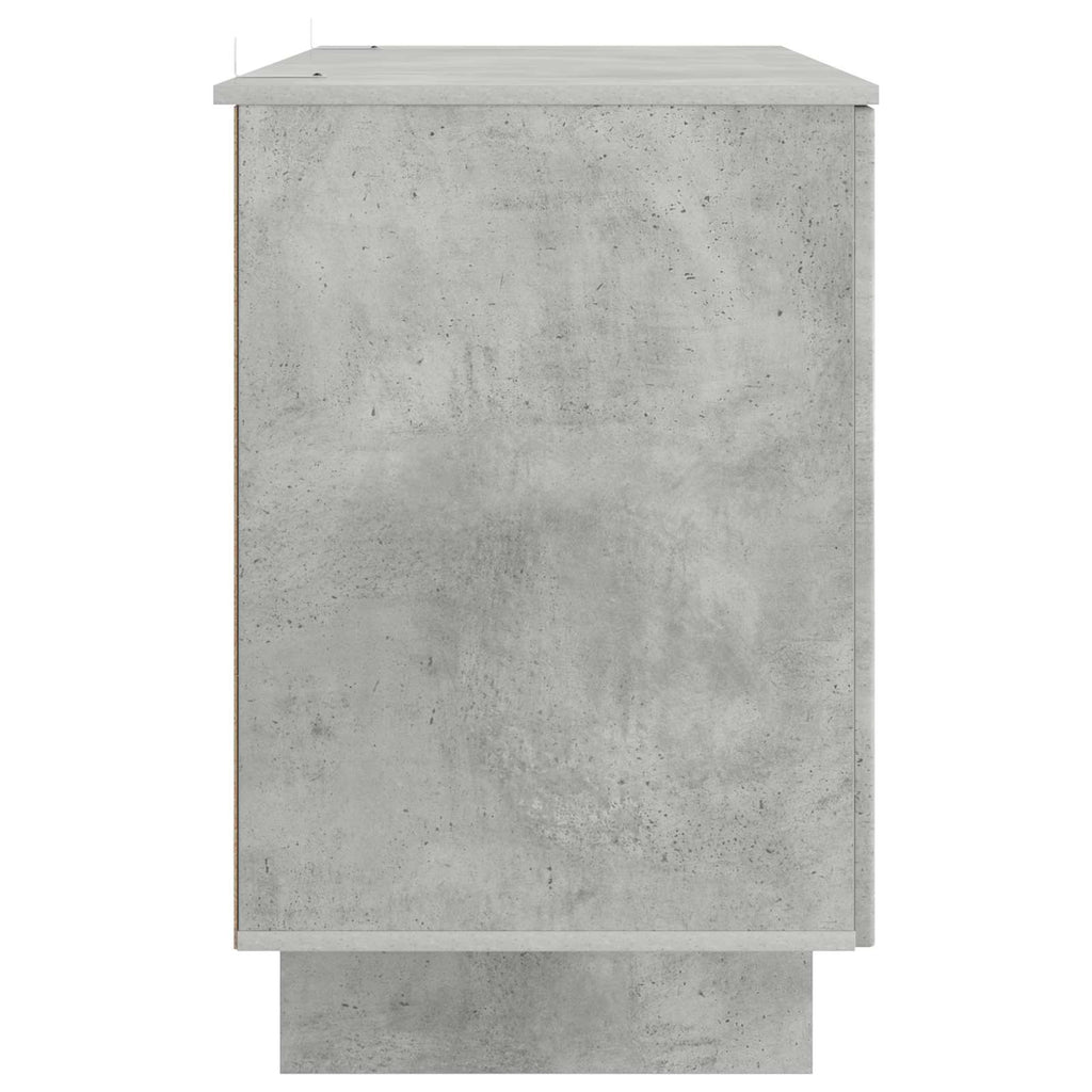 vidaXL Schreibtisch Betongrau Holzwerkstoff 142,5 x 50 x 75 cm