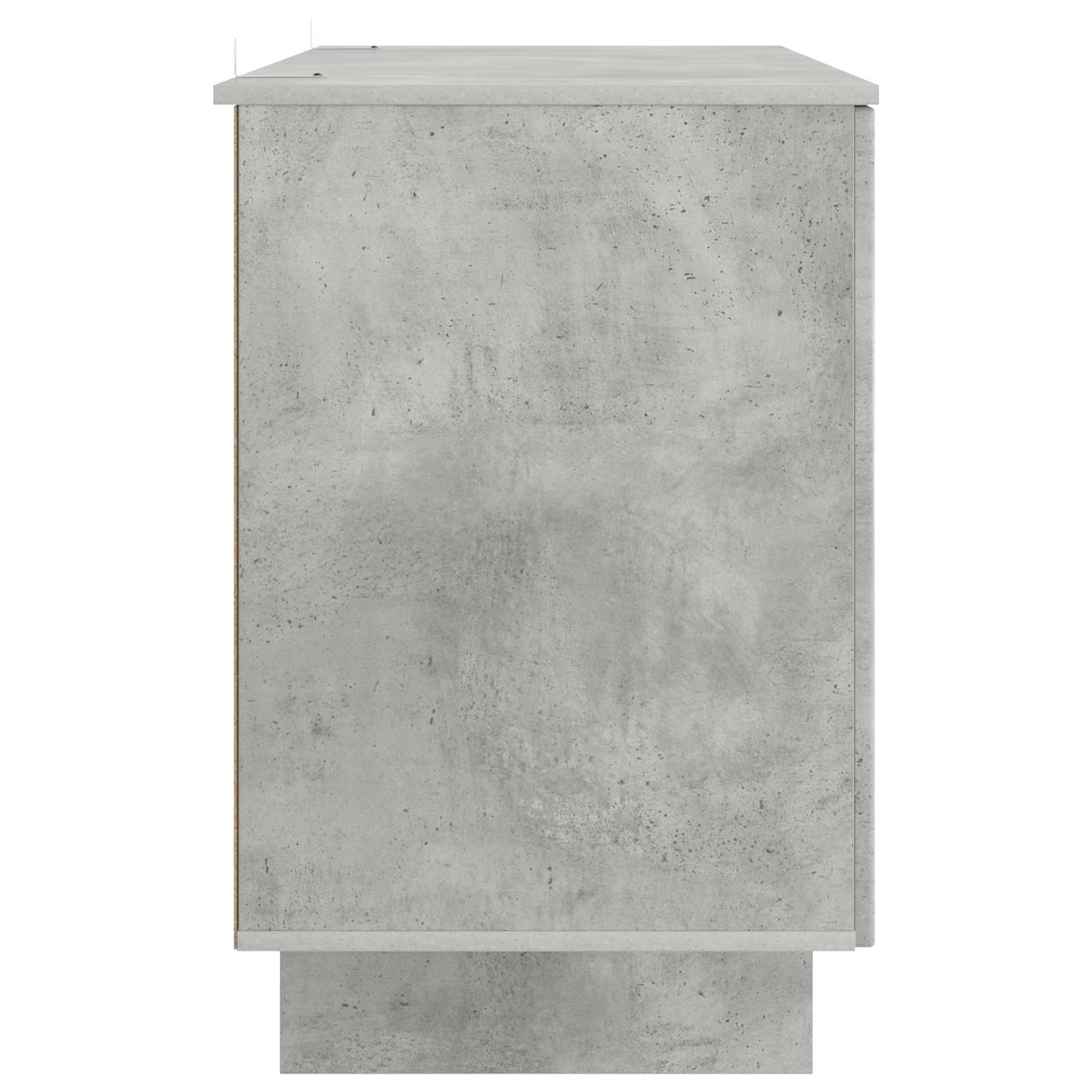 vidaXL Schreibtisch Betongrau Holzwerkstoff 142,5 x 50 x 75 cm
