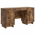 vidaXL Schreibtisch Geräucherte Eiche Holzwerkstoff 142,5 x 50 x 75 cm