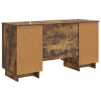 vidaXL Schreibtisch Geräucherte Eiche Holzwerkstoff 142,5 x 50 x 75 cm