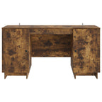 vidaXL Schreibtisch Geräucherte Eiche Holzwerkstoff 142,5 x 50 x 75 cm