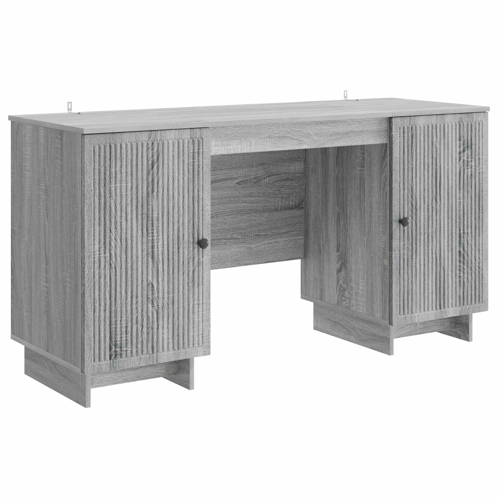 vidaXL Schreibtisch Grau Sonoma Holzwerkstoff 142,5 x 50 x 75 cm
