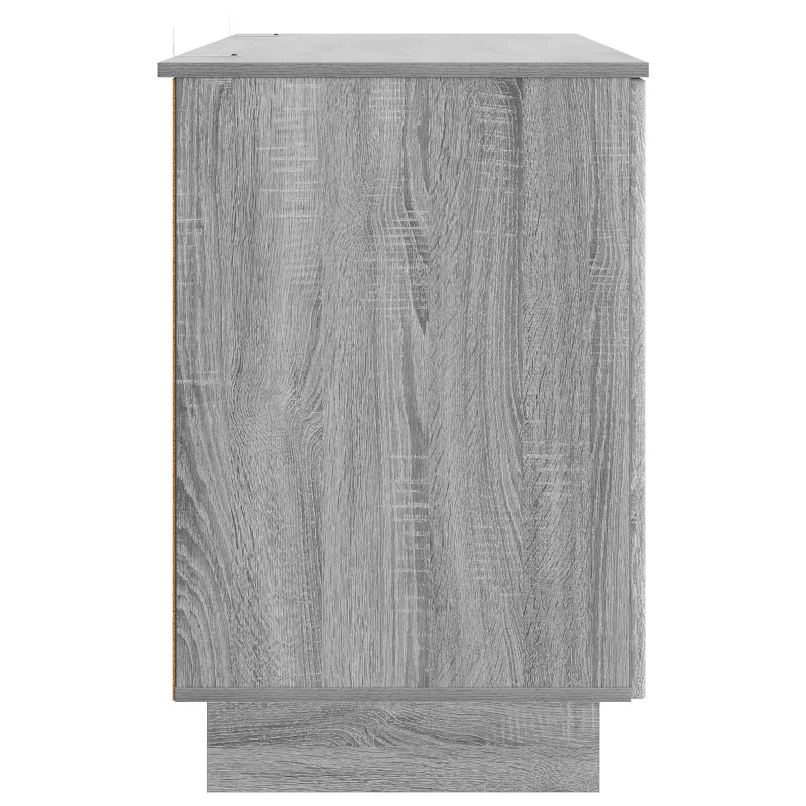 vidaXL Schreibtisch Grau Sonoma Holzwerkstoff 142,5 x 50 x 75 cm
