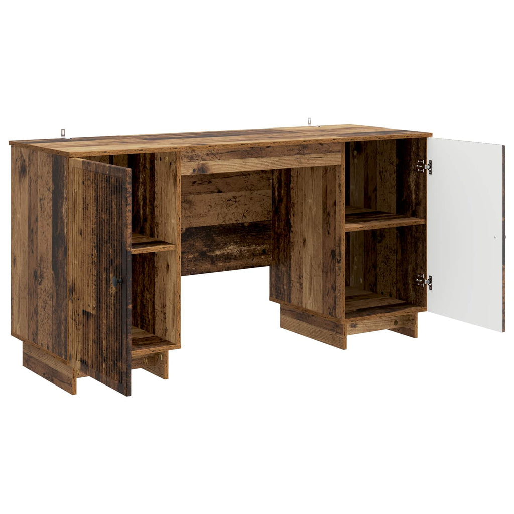 vidaXL Schreibtisch Altholz Holzwerkstoff 142,5 x 50 x 75 cm