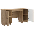 vidaXL Schreibtisch Artisan-Eiche Holzwerkstoff 142,5 x 50 x 75 cm