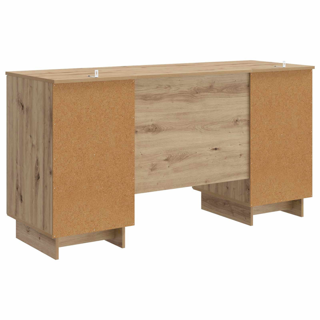 vidaXL Schreibtisch Artisan-Eiche Holzwerkstoff 142,5 x 50 x 75 cm