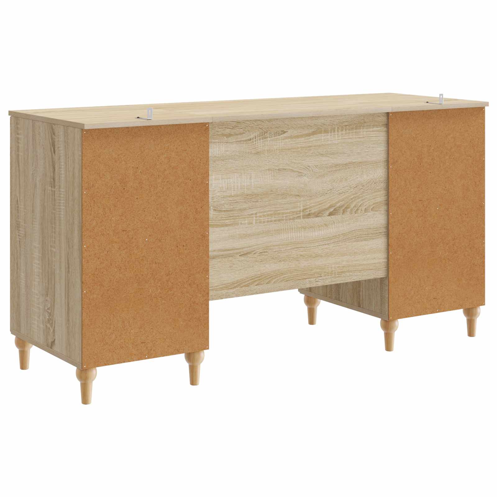 vidaXL Schreibtisch mit Regal Sonoma 142,5 x 50 x 75 cm Holzwerkstoff