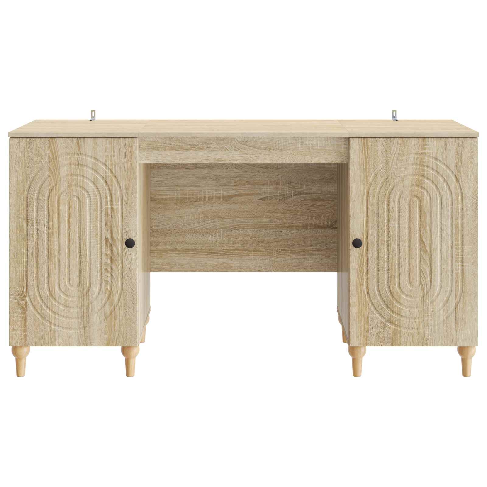 vidaXL Schreibtisch mit Regal Sonoma 142,5 x 50 x 75 cm Holzwerkstoff