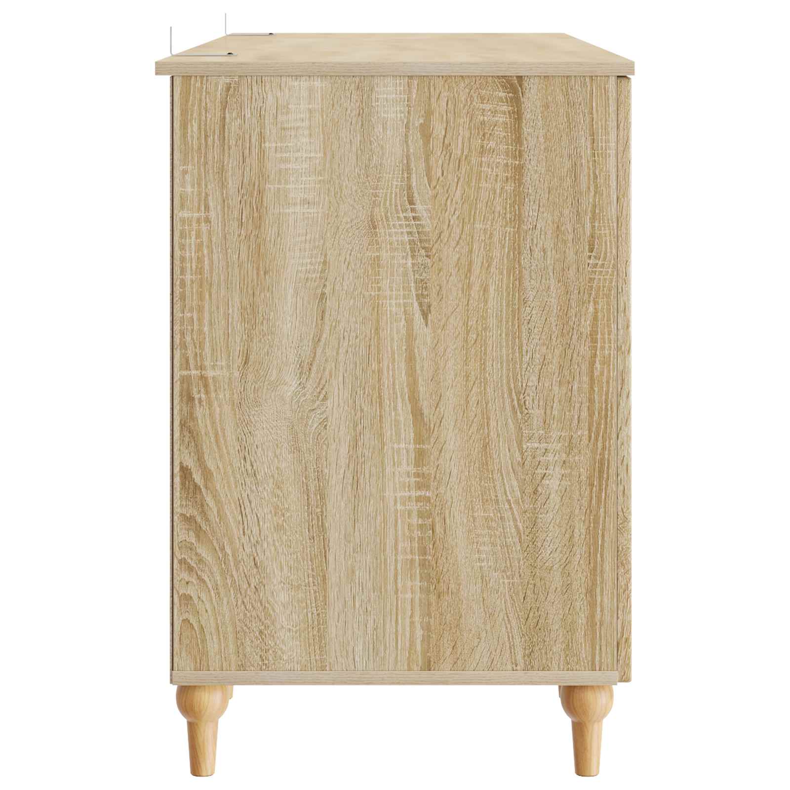 vidaXL Schreibtisch mit Regal Sonoma 142,5 x 50 x 75 cm Holzwerkstoff