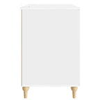vidaXL Schreibtisch Glänzend Weiß 142,5 x 50 x 75 cm Holzwerkstoff