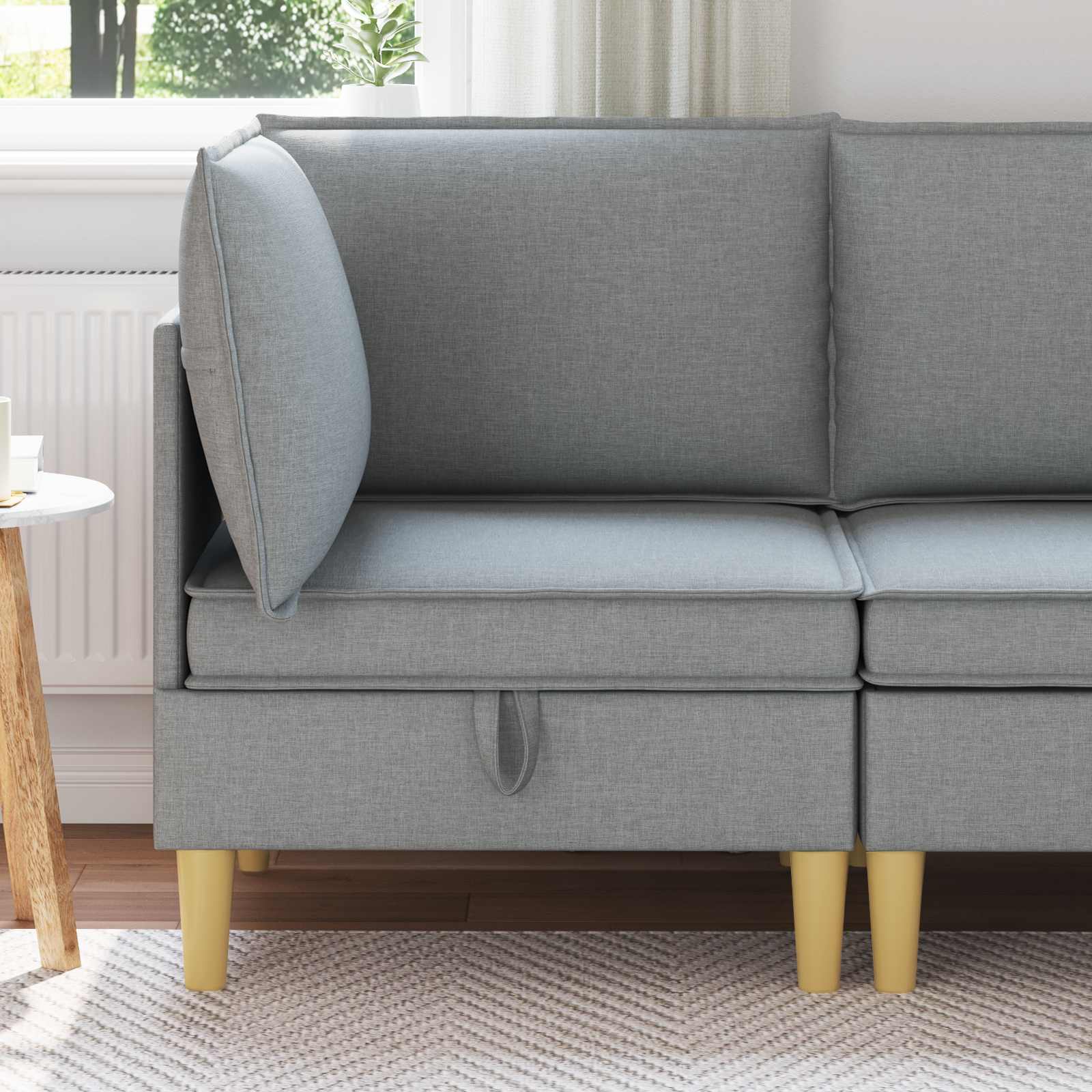 vidaXL Sofa mit Stauraum Stoff