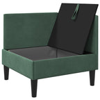 vidaXL Sofa mit Stauraum Meergrün Samt