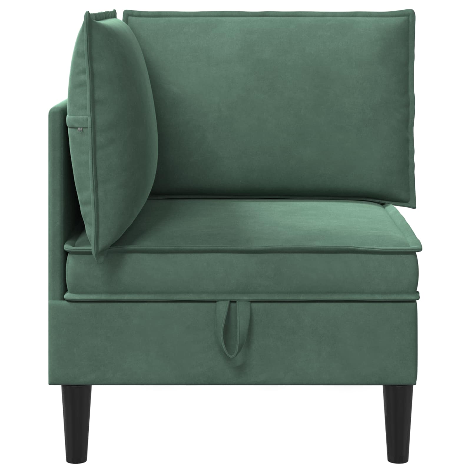 vidaXL Sofa mit Stauraum Meergrün Samt