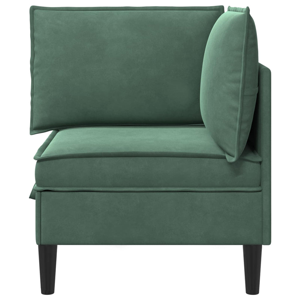 vidaXL Sofa mit Stauraum Meergrün Samt