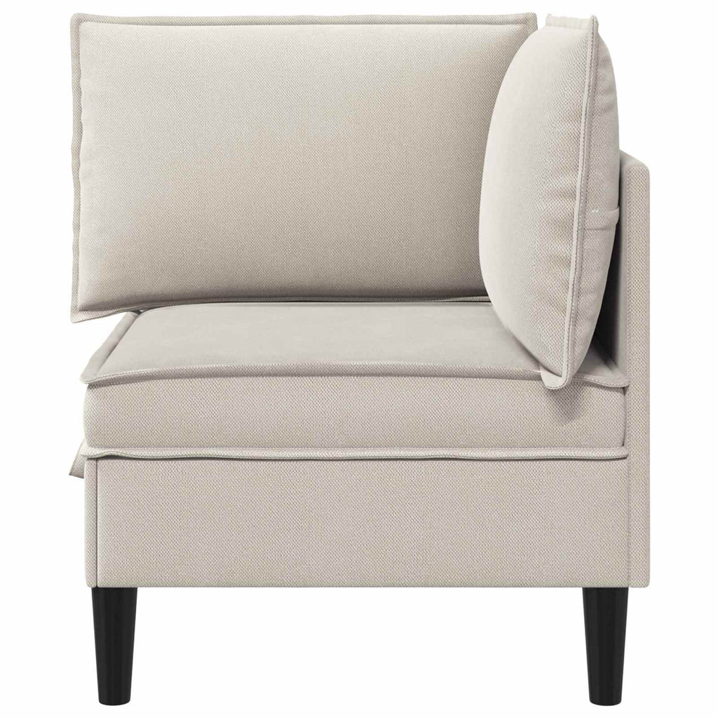 vidaXL Ecksofa mit Stauraum Hafer Samt