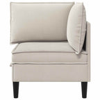 vidaXL Ecksofa mit Stauraum Hafer Samt