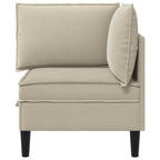 vidaXL Ecksofa mit Stauraum Sand Samt