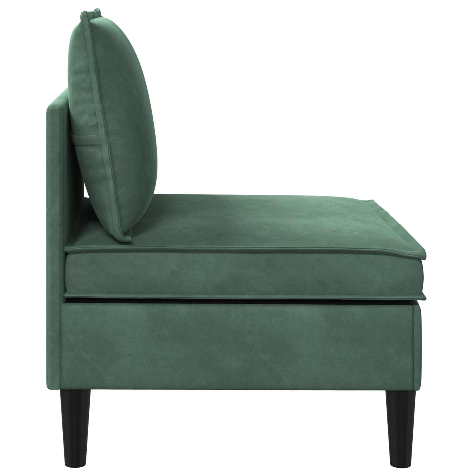 vidaXL Mittels Sofa mit Stauraum Meergrün Samt