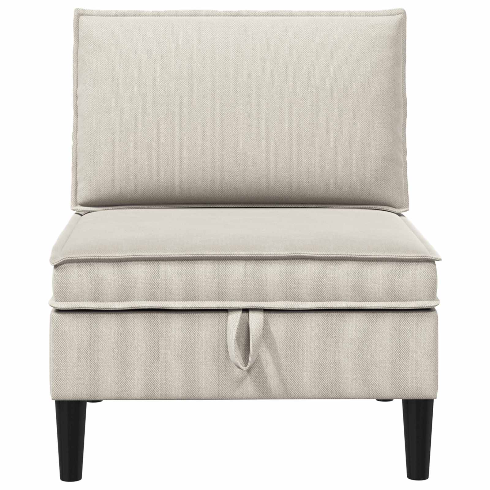 vidaXL Mittelsofa mit Stauraum Hafer Samt