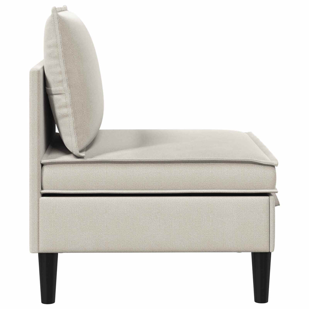 vidaXL Mittelsofa mit Stauraum Hafer Samt