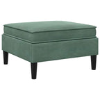 vidaXL Sofa-Hocker mit Stauraum Meergrün Samt