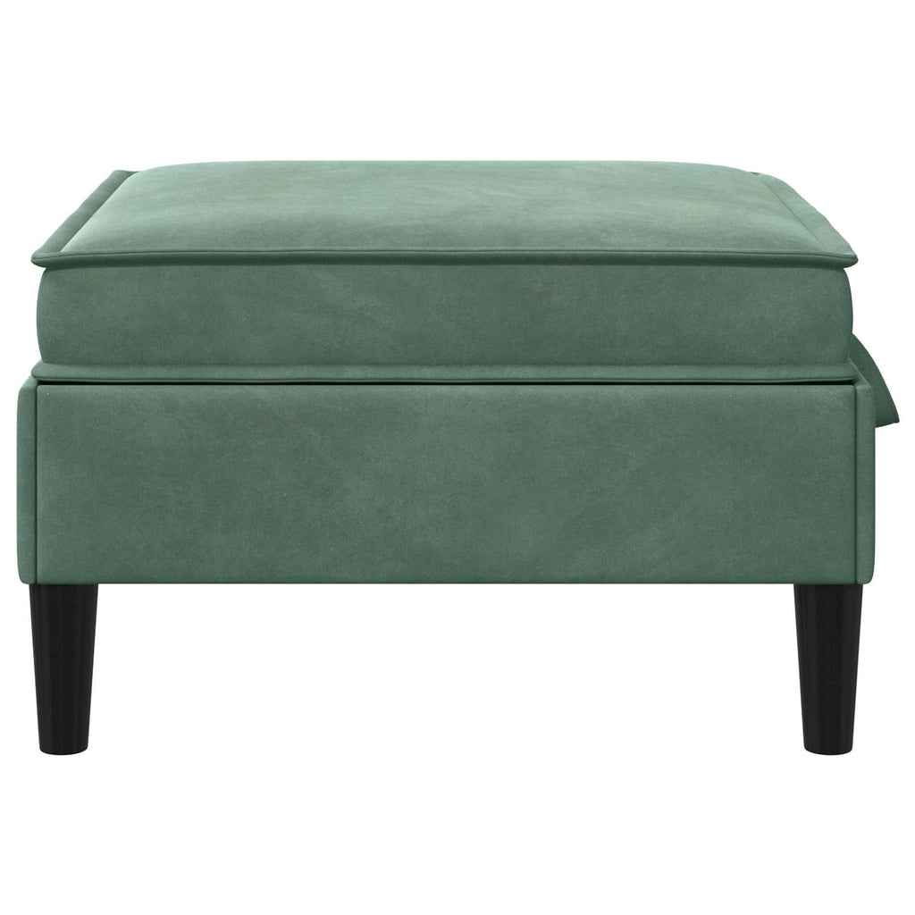 vidaXL Sofa-Hocker mit Stauraum Meergrün Samt