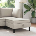 vidaXL Sofa-Hocker mit Stauraum Hafer Samt