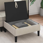 vidaXL Sofa-Hocker mit Stauraum Hafer Samt