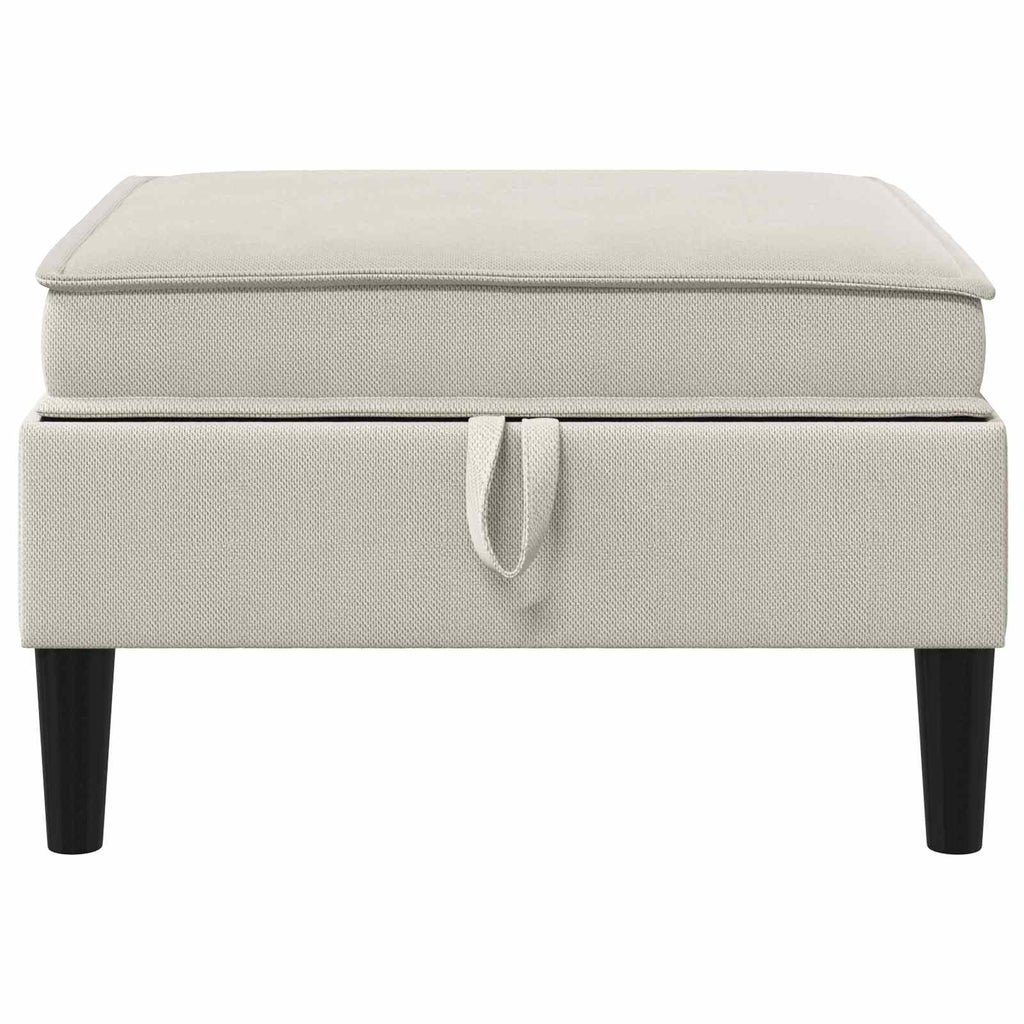 vidaXL Sofa-Hocker mit Stauraum Hafer Samt