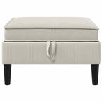 vidaXL Sofa-Hocker mit Stauraum Hafer Samt