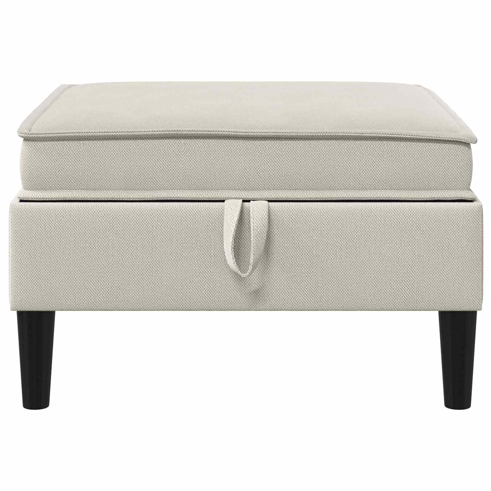 vidaXL Sofa-Hocker mit Stauraum Hafer Samt