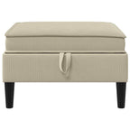 vidaXL Sofa-Hocker mit Stauraum Sand Samt