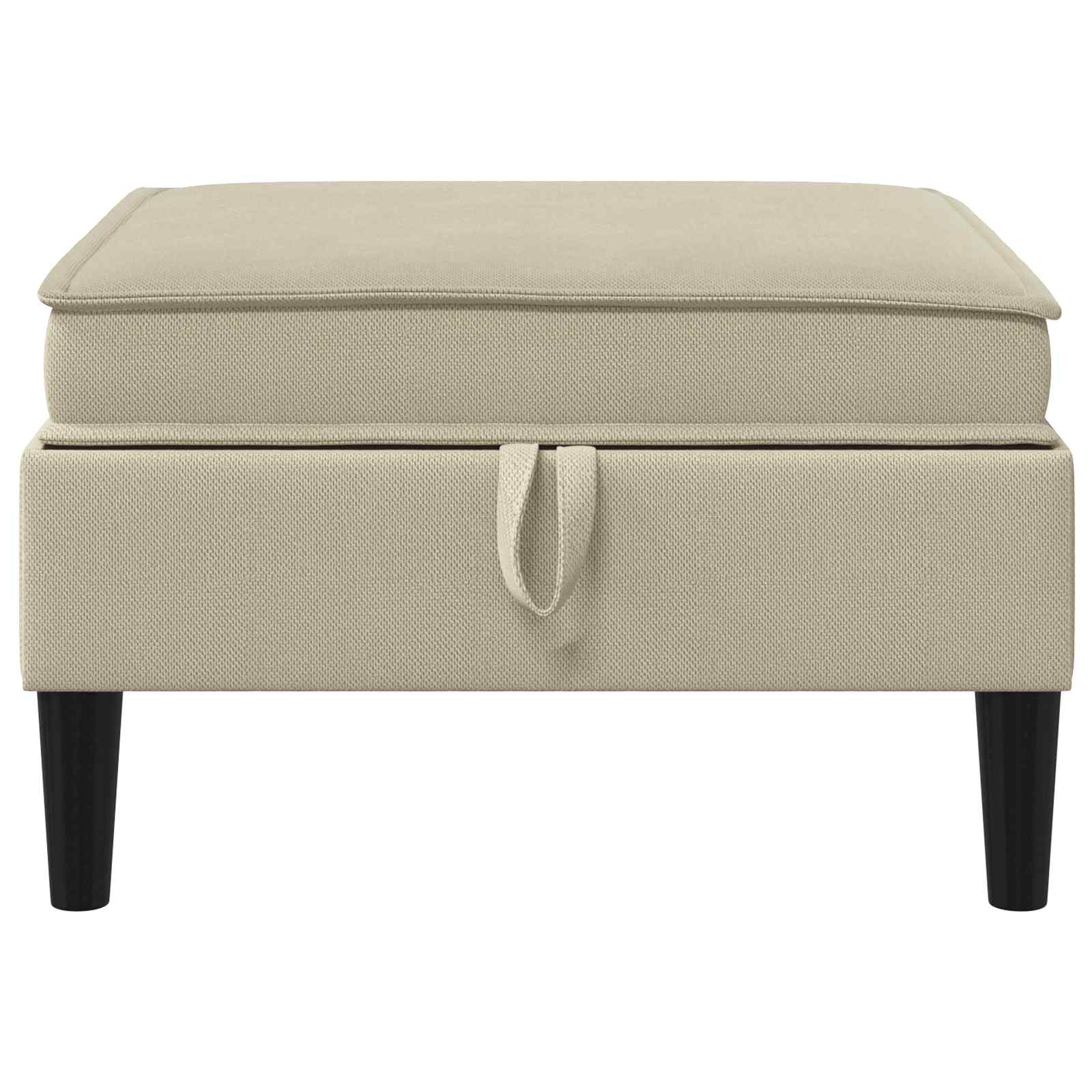 vidaXL Sofa-Hocker mit Stauraum Sand Samt