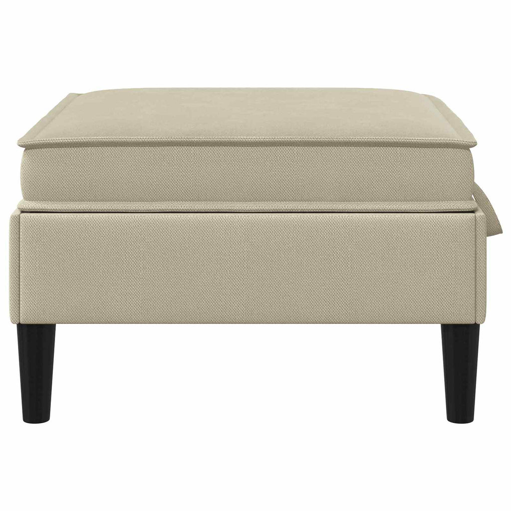 vidaXL Sofa-Hocker mit Stauraum Sand Samt
