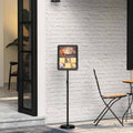 vidaXL Messestände Schwarz 30 x 25 x 128 cm Aluminium