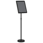 vidaXL Messestände Schwarz 30 x 25 x 128 cm Aluminium