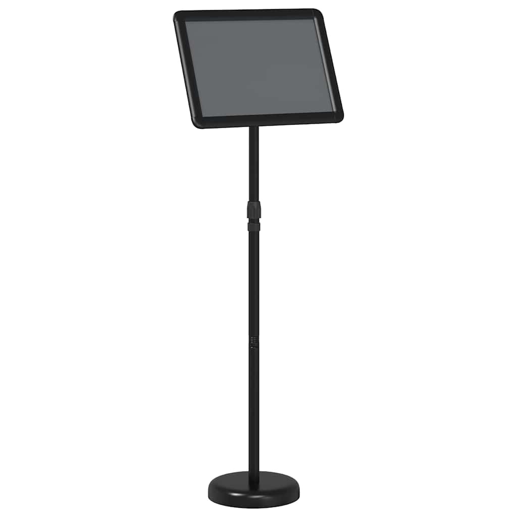 vidaXL Messestände Schwarz 30 x 25 x 128 cm Aluminium