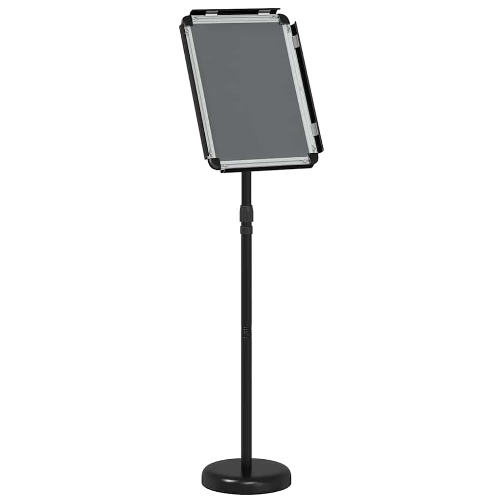 vidaXL Messestände Schwarz 30 x 25 x 128 cm Aluminium