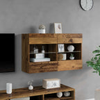 vidaXL TV-Wandschrank Altholz 98,5 x 30 x 60,5 cm Holzwerkstoff