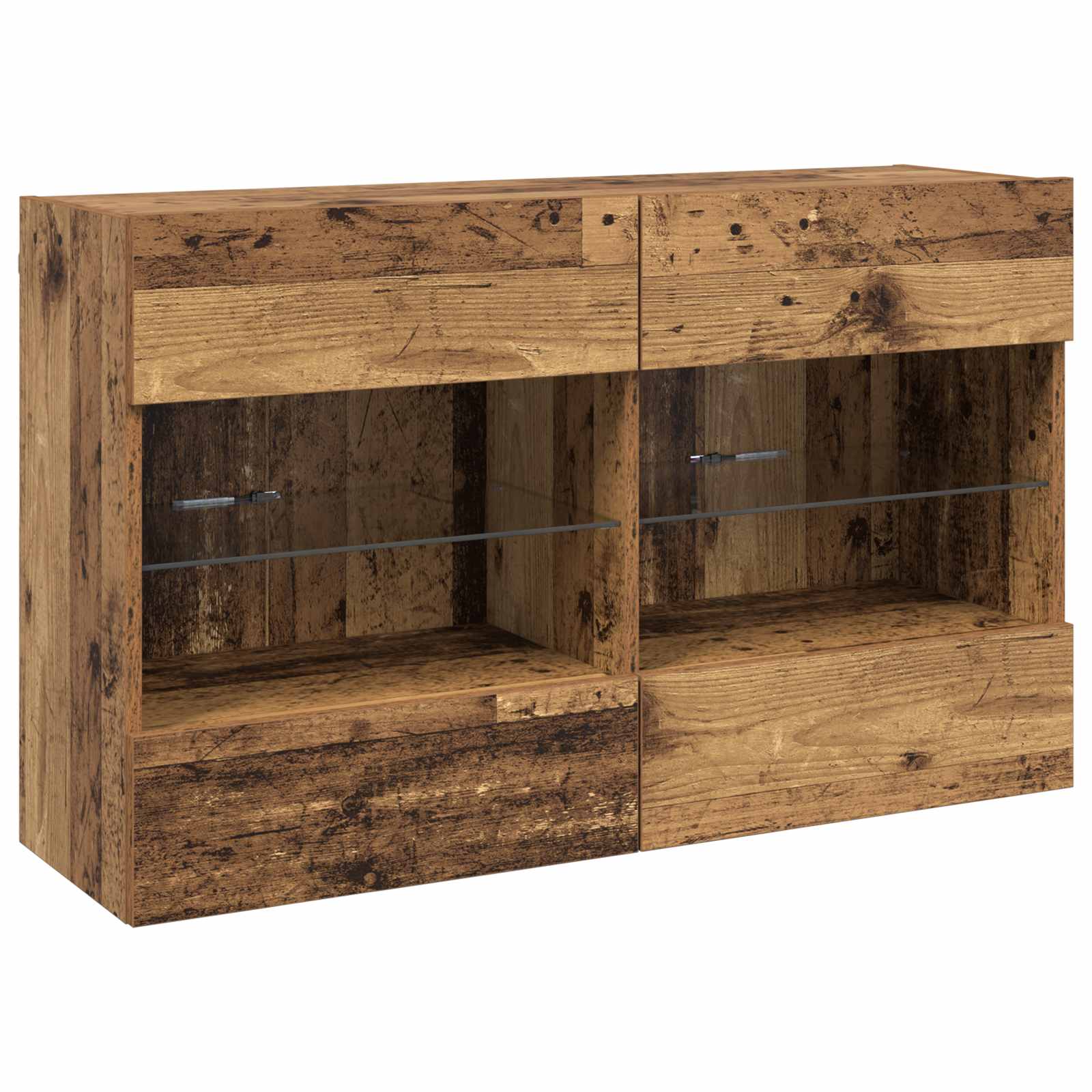 vidaXL TV-Wandschrank Altholz 98,5 x 30 x 60,5 cm Holzwerkstoff