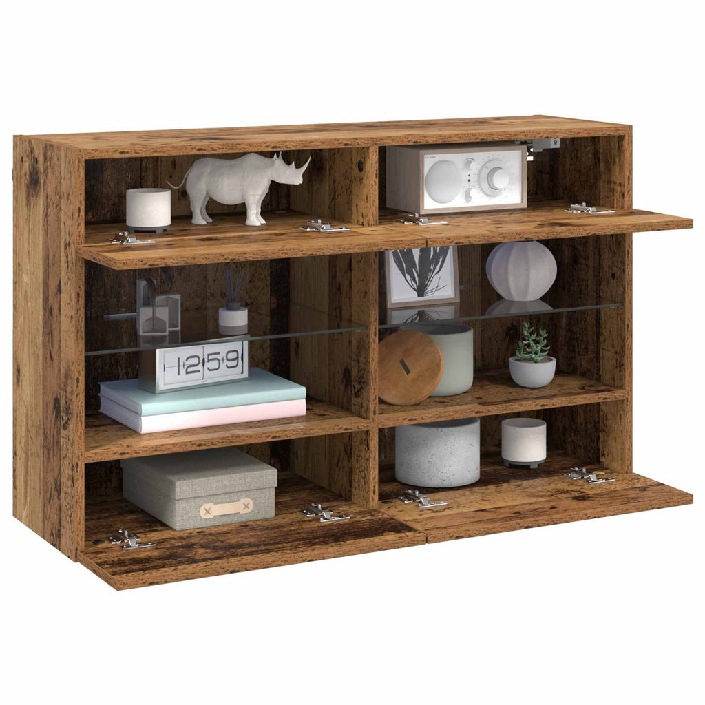 vidaXL TV-Wandschrank Altholz 98,5 x 30 x 60,5 cm Holzwerkstoff